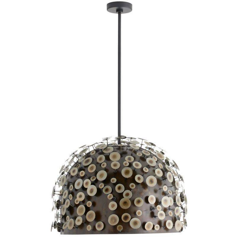 Rizzo 1 Light 26 inch Burnt Iron and Bronze Pendant Ceiling Light