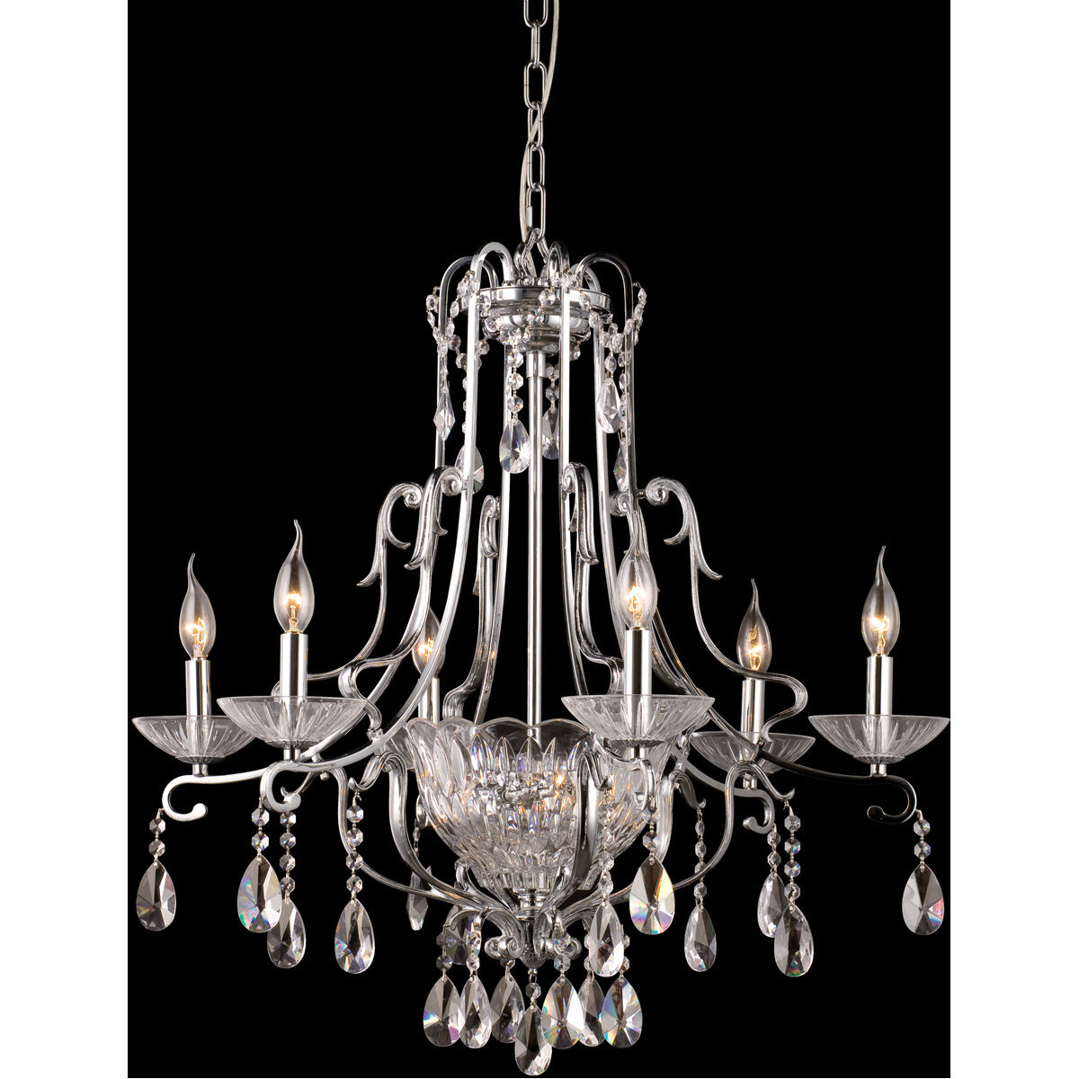 Springdale 8 Light 28.5 inch Polished Chrome Chandelier Ceiling Light