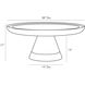 Violi 38 inch Brindle and Antique Brass Cocktail Table