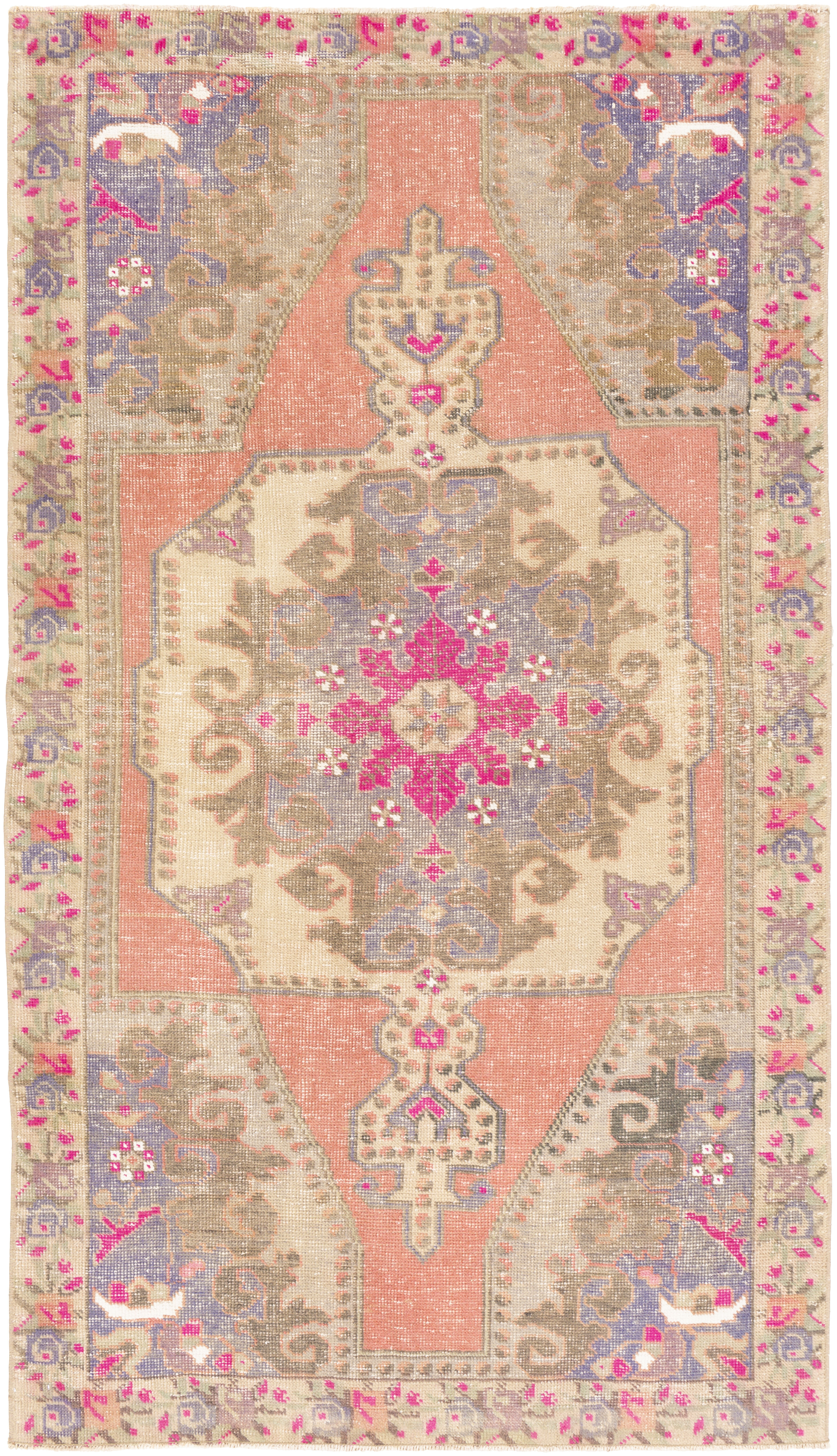 Antique One of a Kind 86 X 51 inch Rug, Rectangle