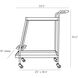 Sanders 33.5 inch Russet Bar Cart
