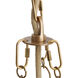Lewis 1 Light 12 inch Clear and Antique Brass Pendant Ceiling Light