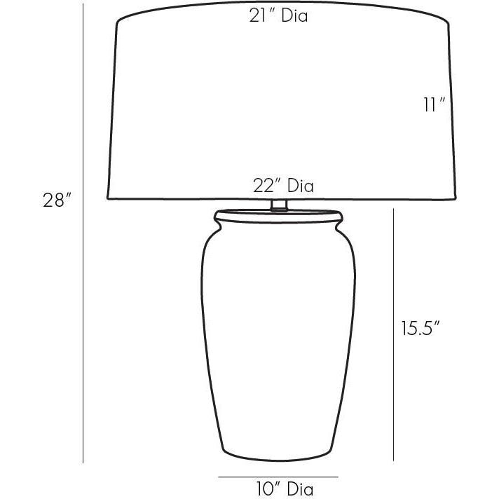 Gunner 28 inch 150.00 watt Natural Table Lamp Portable Light 