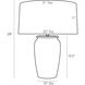 Gunner 28 inch 150.00 watt Natural Table Lamp Portable Light 