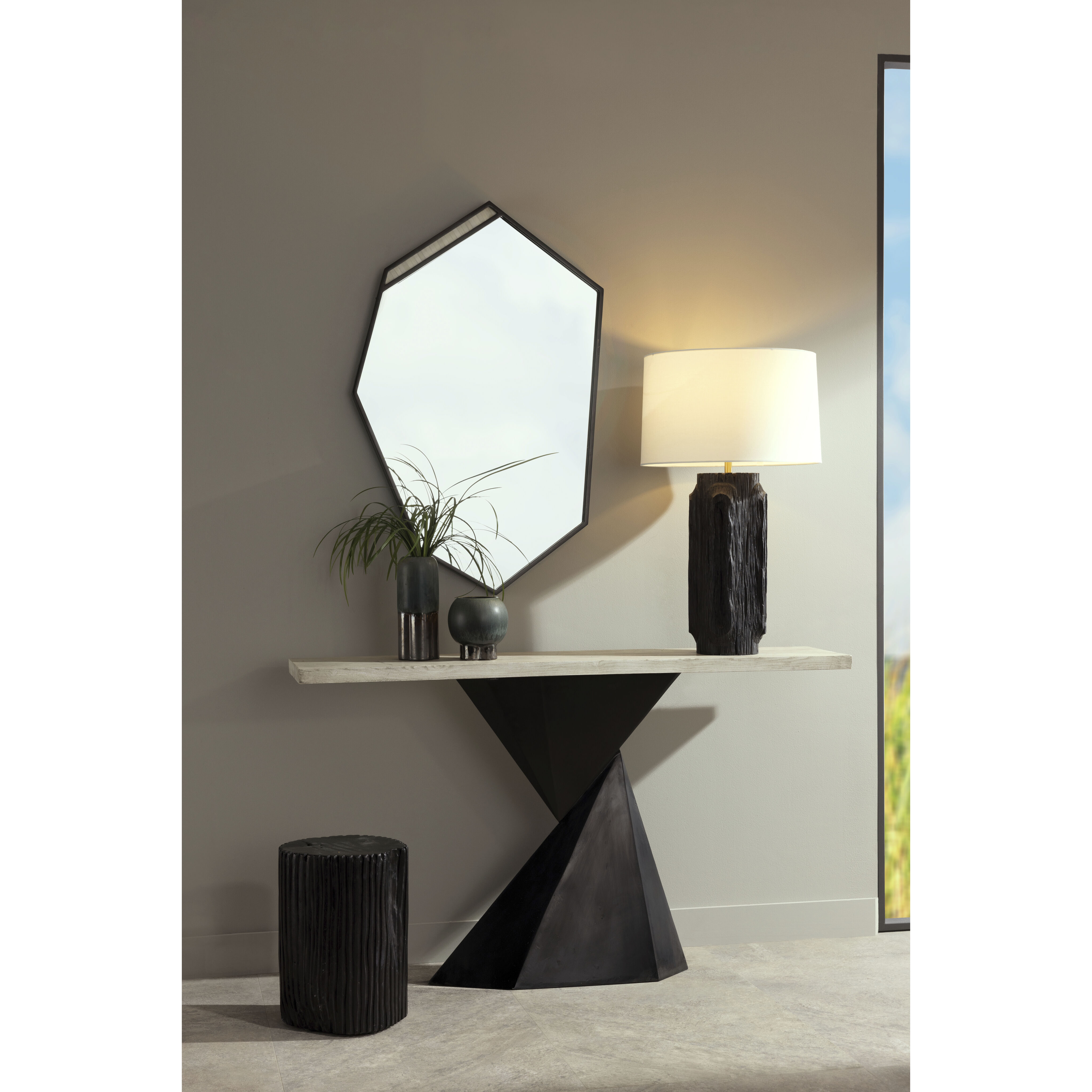 Wilbur 12 inch Ebony Accent Table