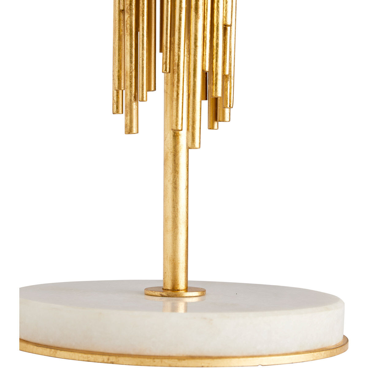 Prescott 65 inch 150.00 watt Gold Leaf Floor Lamp Portable Light