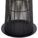 Florence 68 inch 60.00 watt Black and Natural Buri Midrib with Bronze Floor Lamp Portable Light
