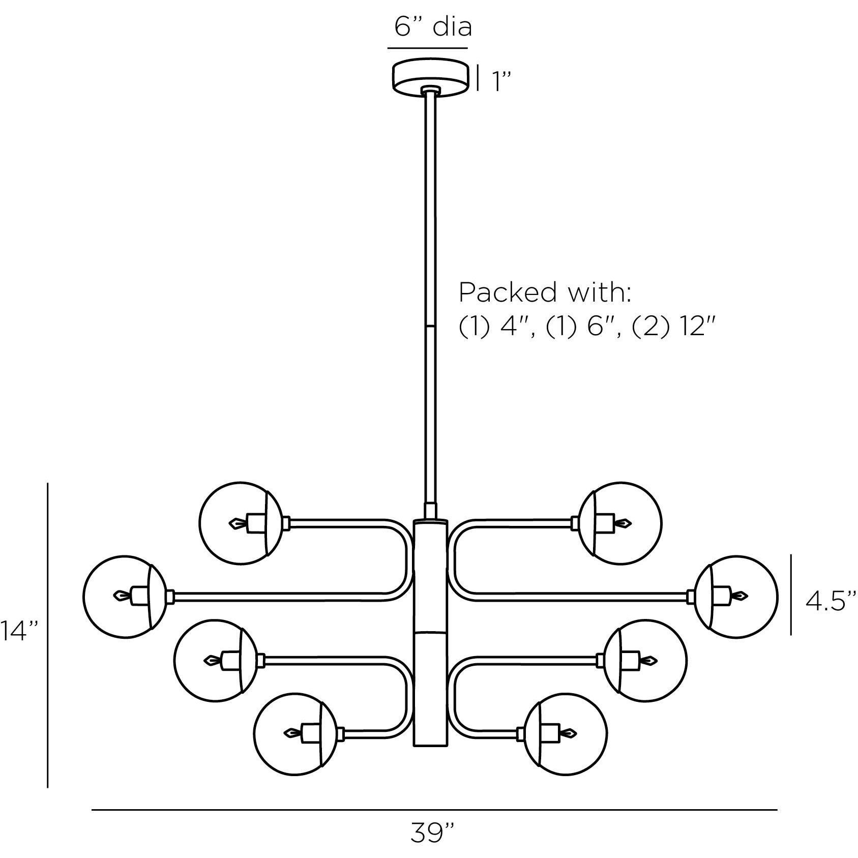 Baltimore 8 Light 39 inch English Bronze Chandelier Ceiling Light