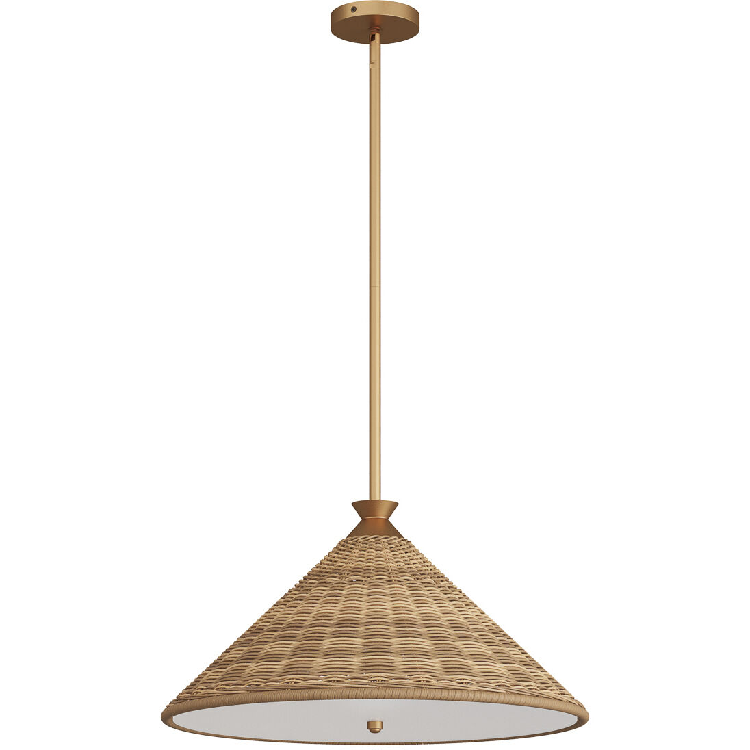 Terrace 2 Light 21 inch Natural Pendant Ceiling Light