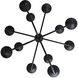 Larkin 12 Light 41.5 inch Black Gesso Chandelier Ceiling Light