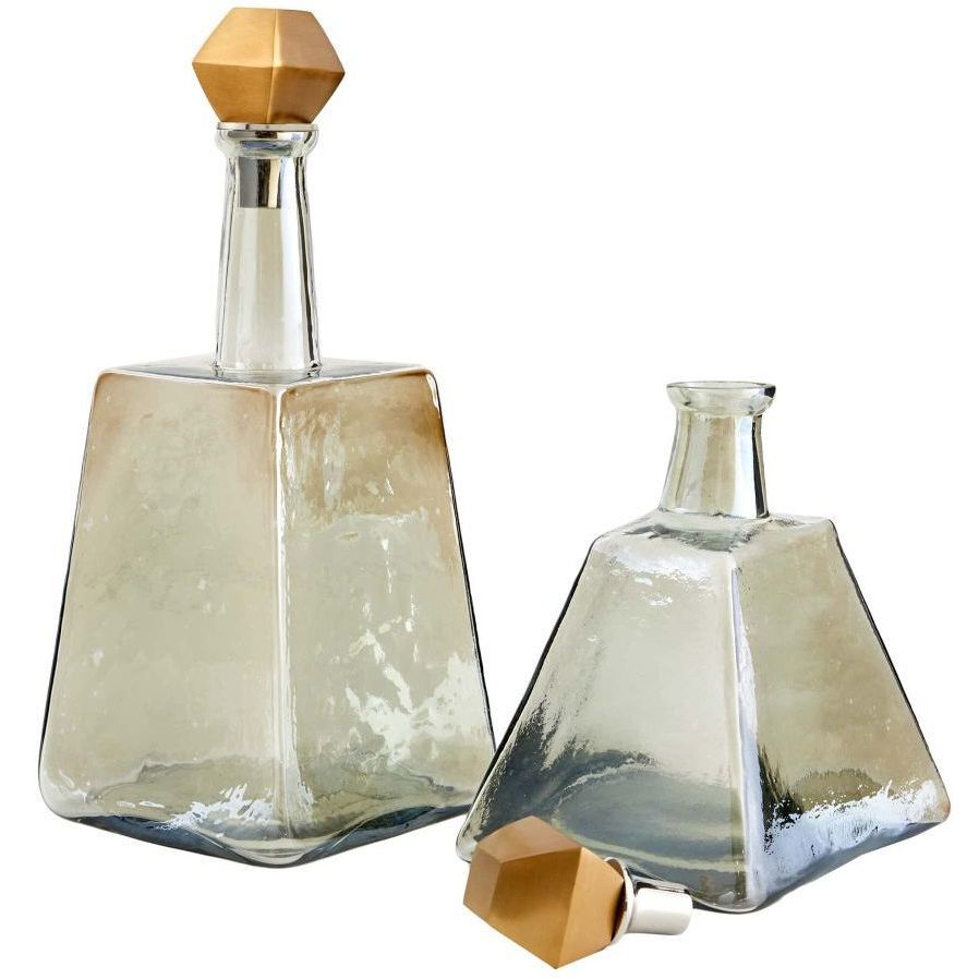 Preston Smoke Decanters, Set of 2