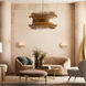 Filamento 6 Light 42 inch Antique Brass Chandelier Ceiling Light, Laura Kirar