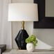 Estrada 150.00 watt Navy Optic Table Lamp Portable Light
