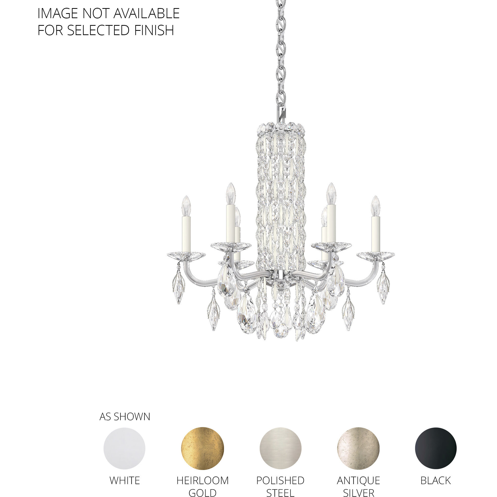 Siena 6 Light 0.00 inch Chandelier