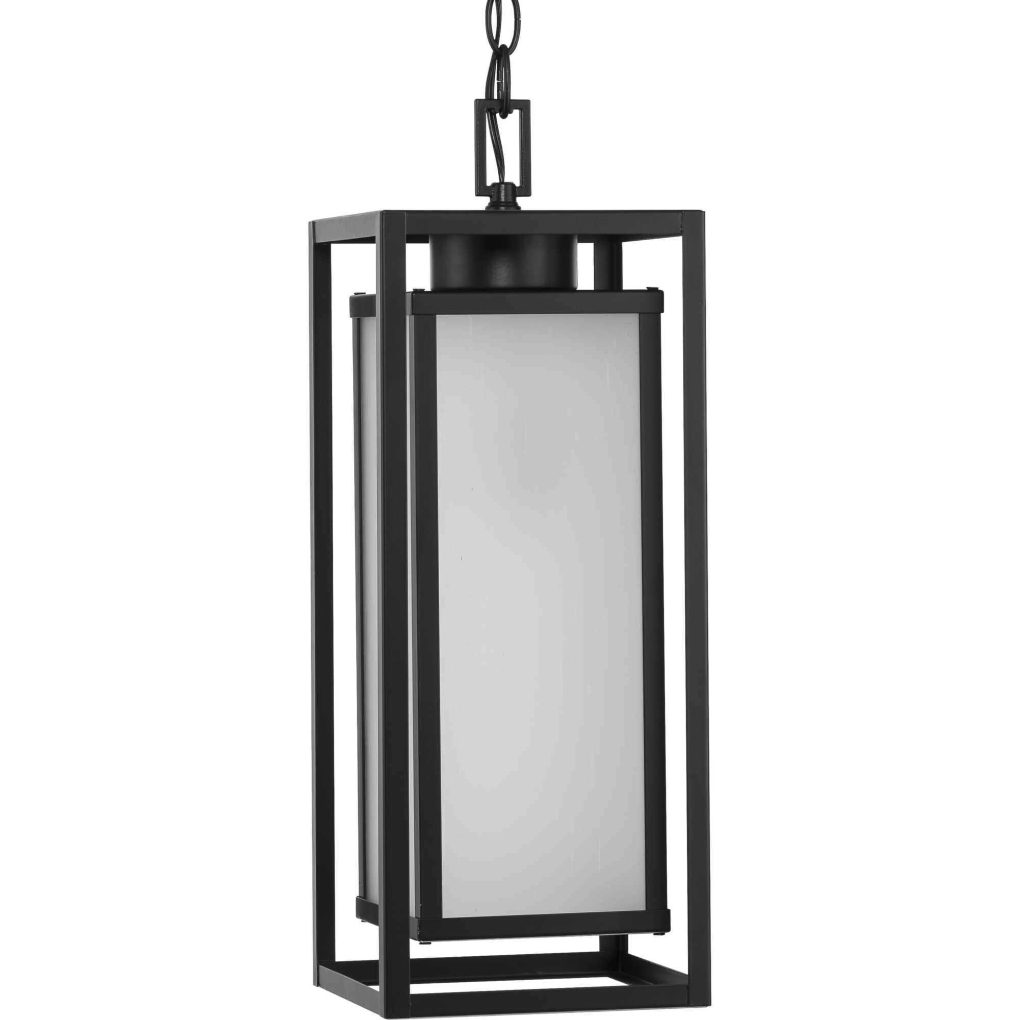 Unison 1 Light 7 inch Matte Black Outdoor Hanging Lantern