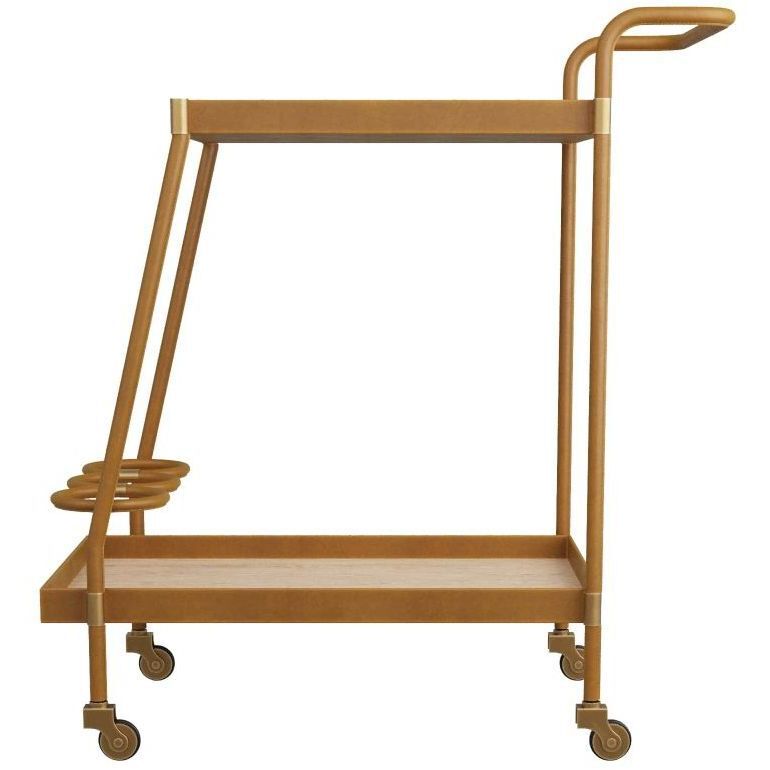 Sanders 33.5 inch Russet Bar Cart
