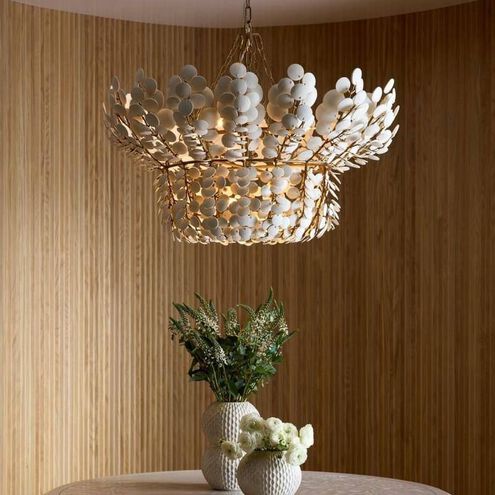 Bilal 8 Light 40 inch Antique Brass Chandelier Ceiling Light