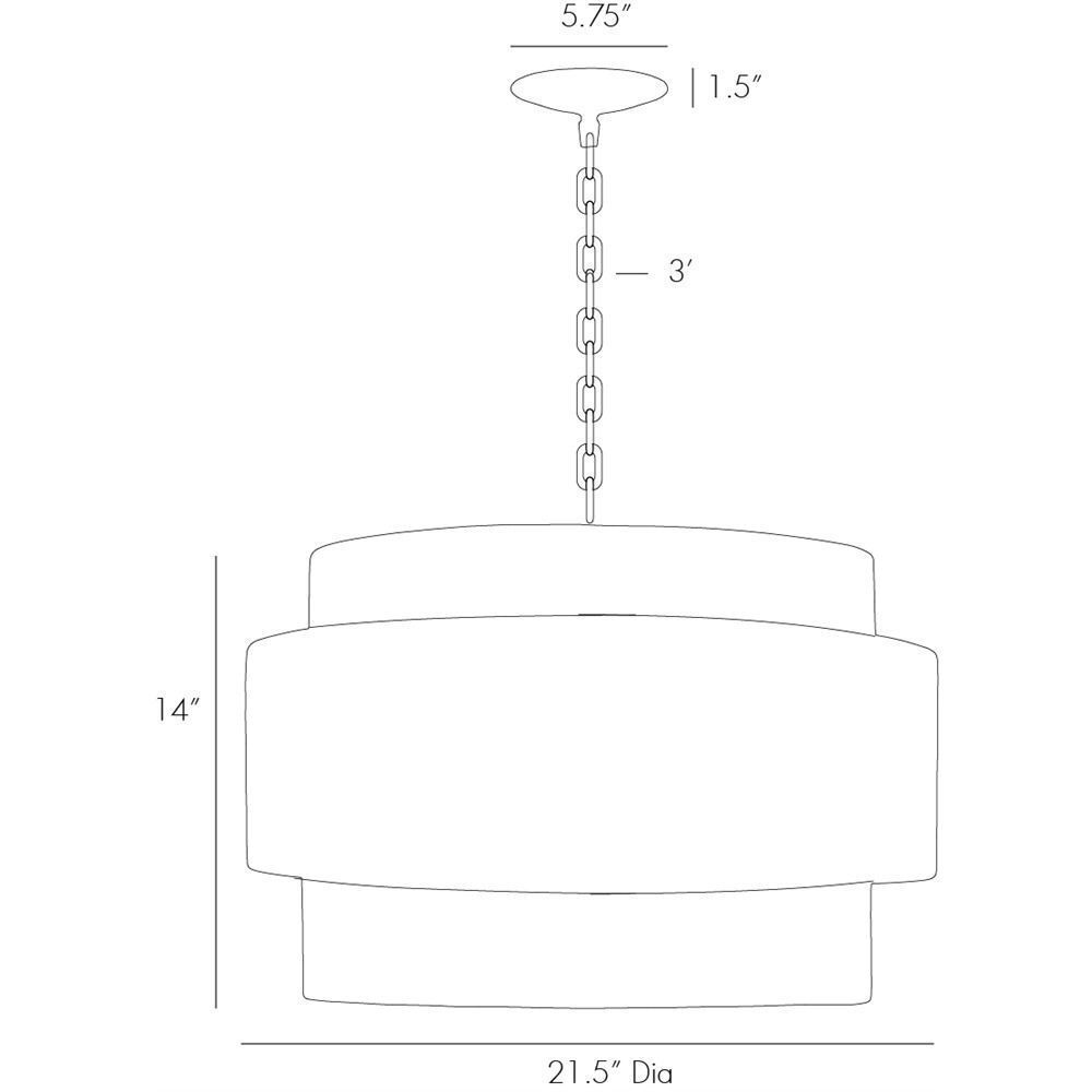 Nolan Antique Brass Pendant Ceiling Light