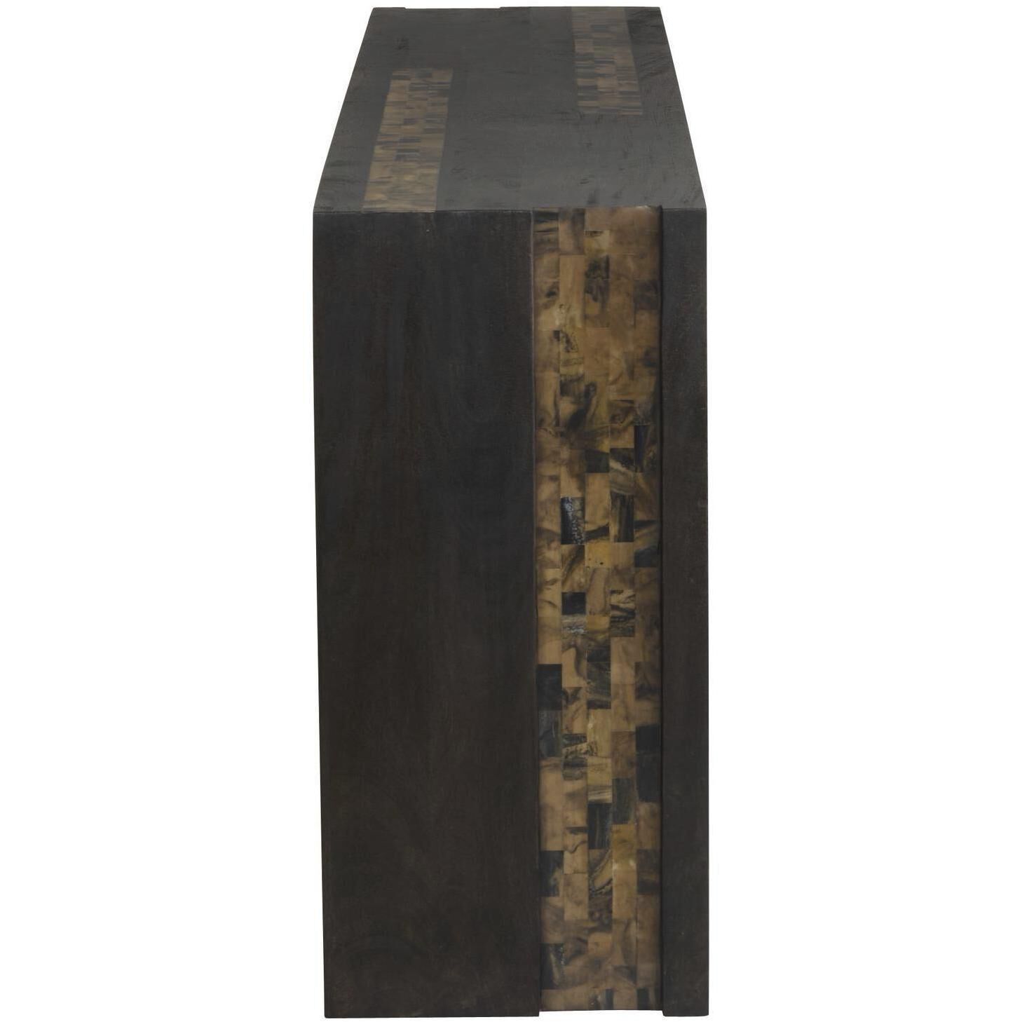 Kingston 78 X 16 inch Umber and Natural Faux Horn Console Table