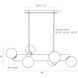 Tallow 6 Light 46 inch English Bronze Linear Chandelier Ceiling Light