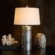 Striata 29 inch 150 watt Antiqued Aluminum Table Lamp Portable Light