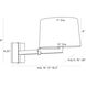 Portland 1 Light 12 inch Antique Brass Sconce Wall Light