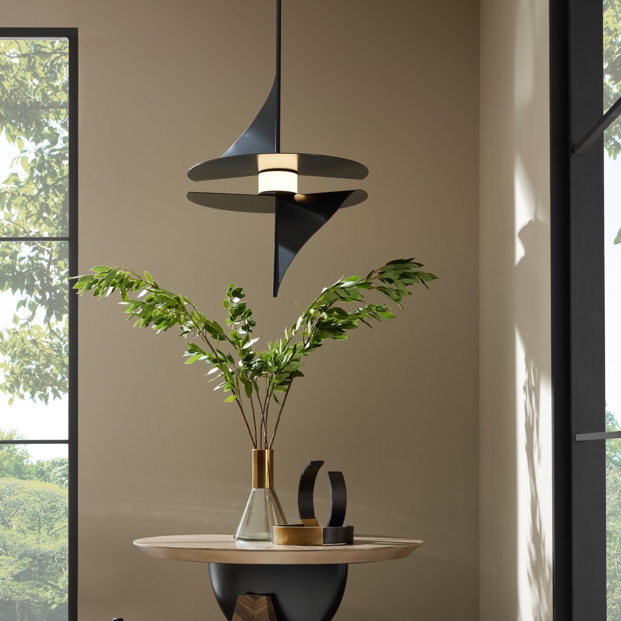 Renly LED English Bronze Pendant Ceiling Light
