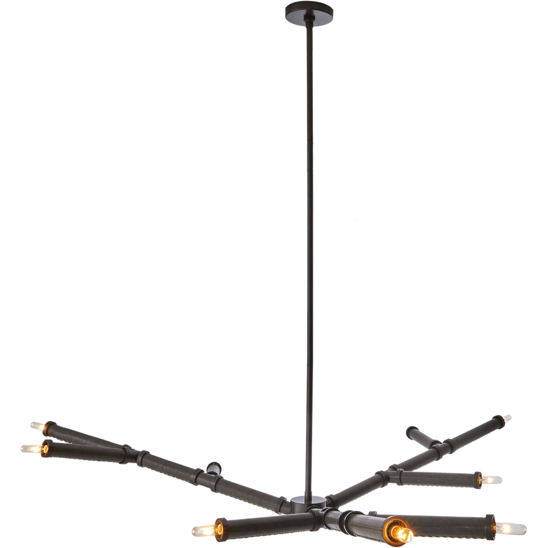 Paden 9 Light 56 inch Charcoal Chandelier Ceiling Light