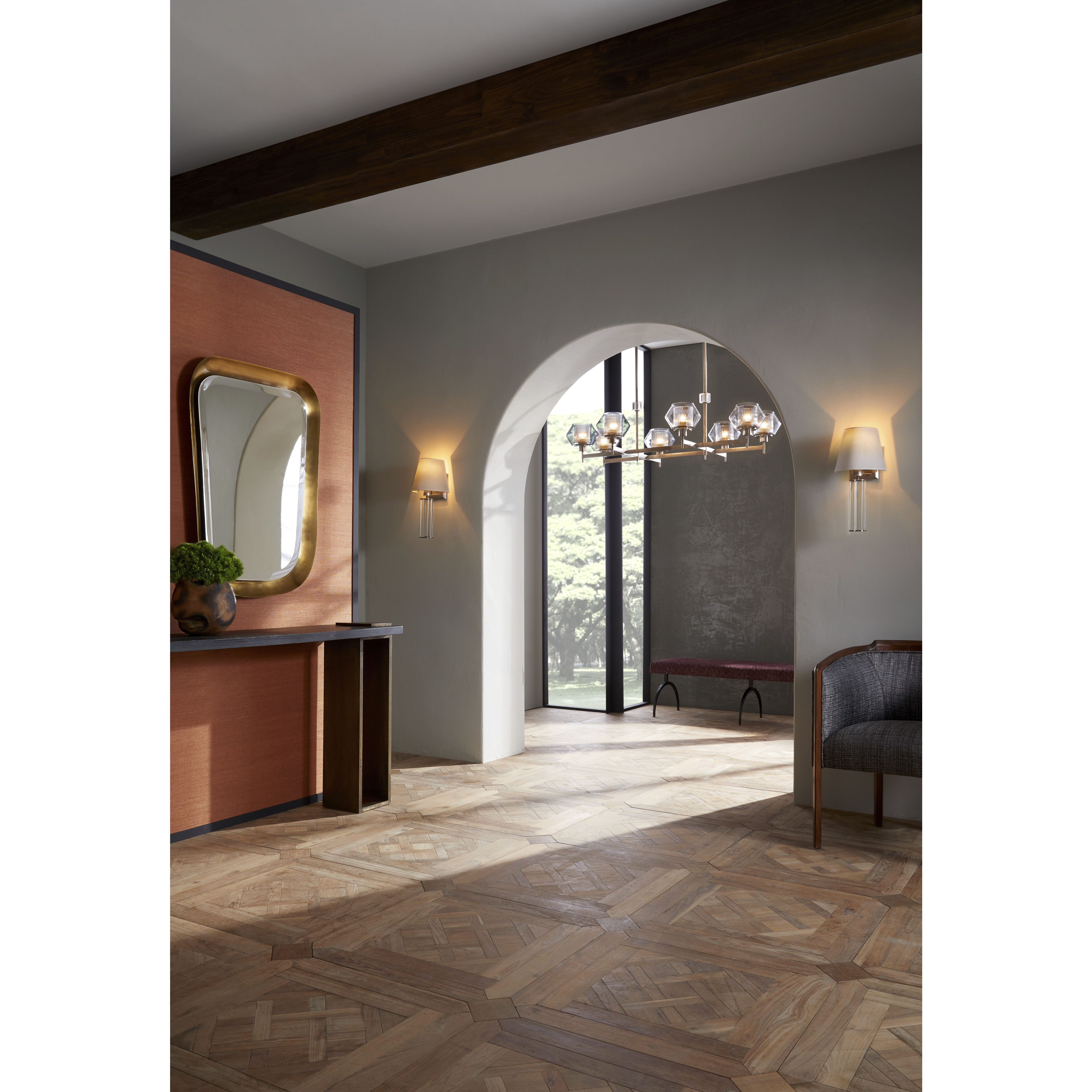 Holm 8 Light 50 inch Pewter Chandelier Ceiling Light