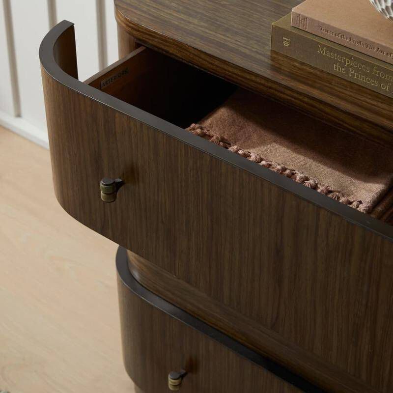 Jacques Brindle and Natural Faux Horn with Bronze Chest