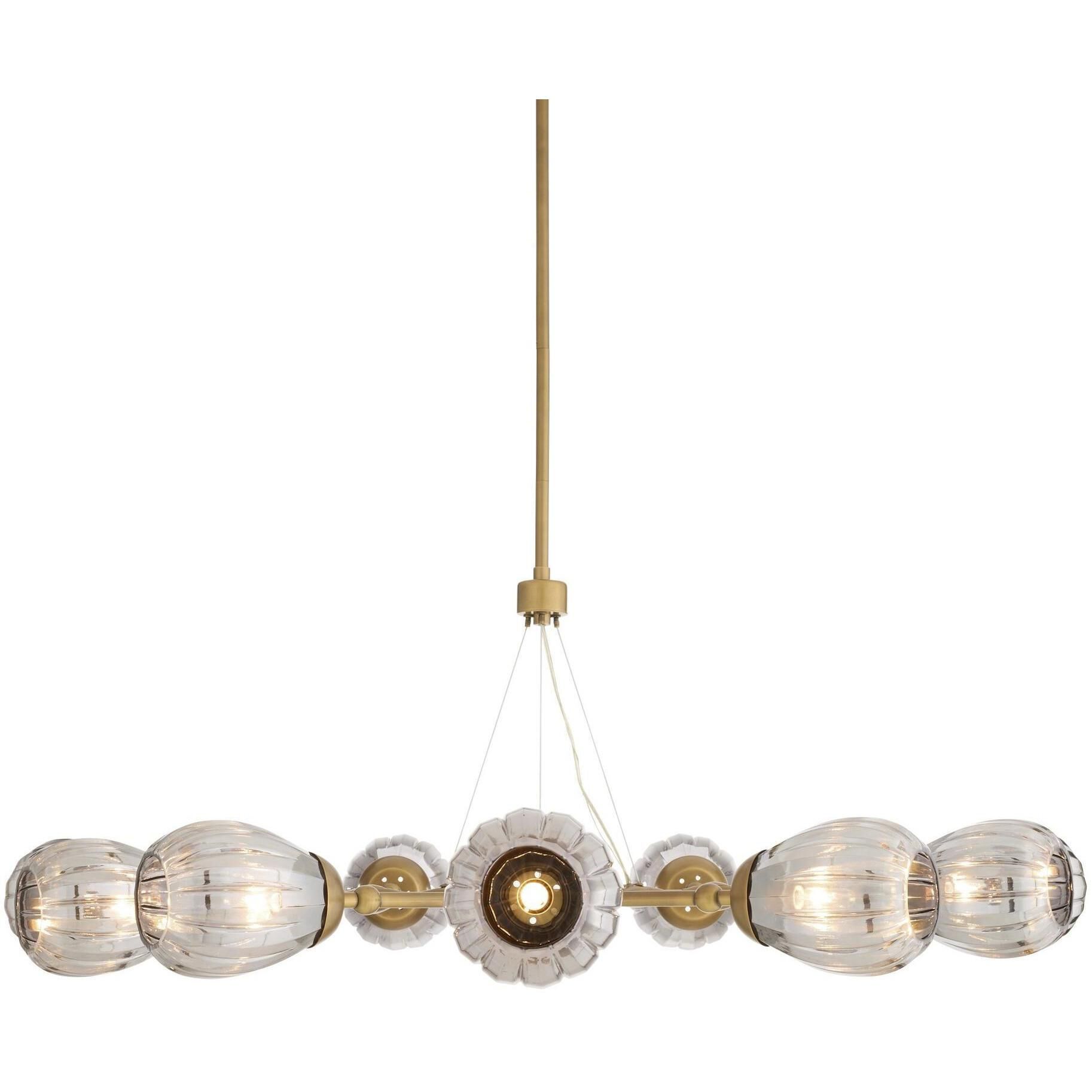 Smyth 9 Light 54 inch Antique Brass Chandelier Ceiling Light