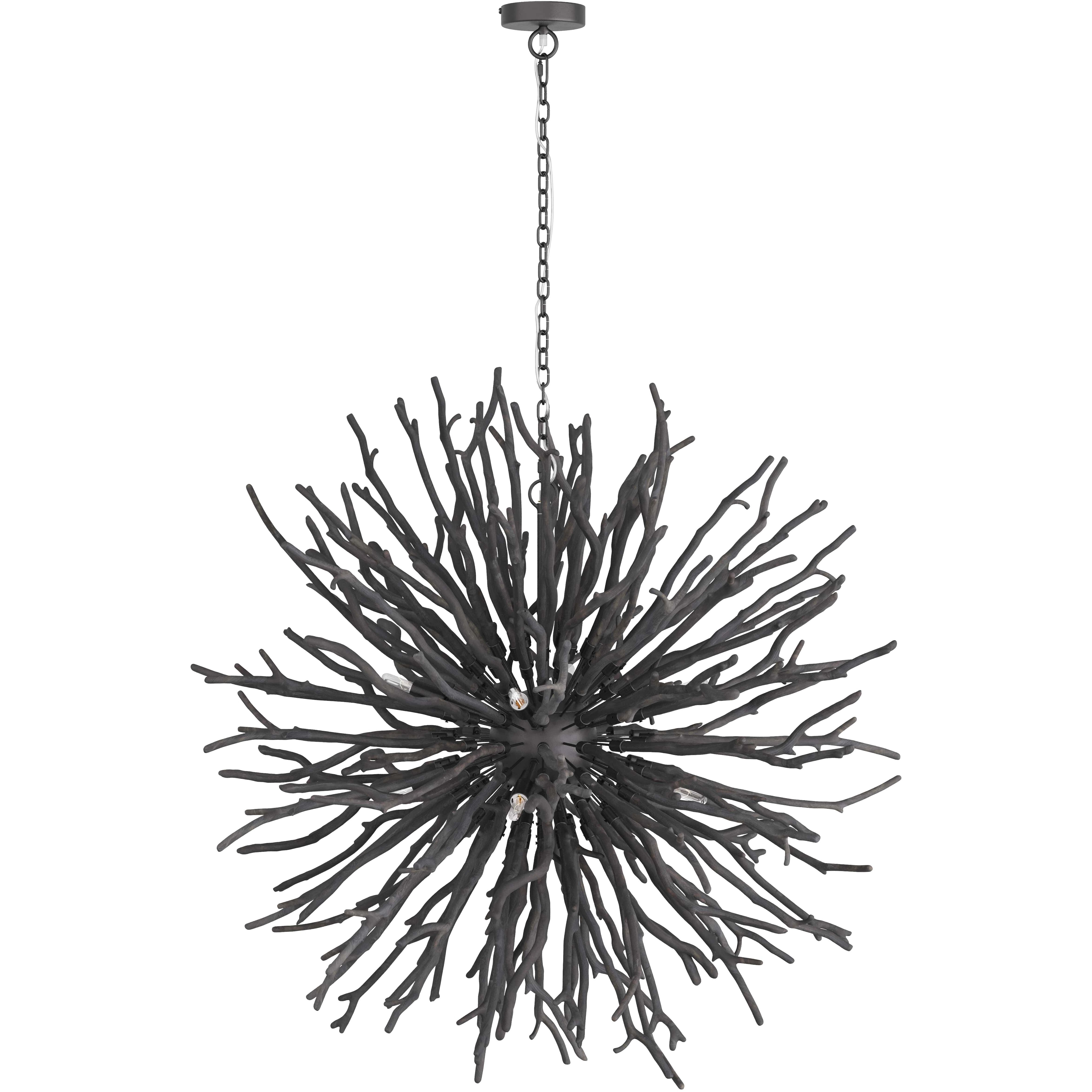 Finch 8 Light 43 inch Dark Gray Wash Chandelier Ceiling Light