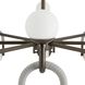 Hollins 8 Light 33 inch English Bronze and Anchor Grey Chandelier Ceiling Light