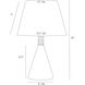 Everly 150.00 watt White Table Lamp Portable Light