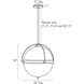 Dorothy 2 Light 18 inch Bronze and Antique Brass Pendant Ceiling Light
