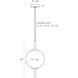 Tirso 1 Light 14 inch Opal Pendant Ceiling Light