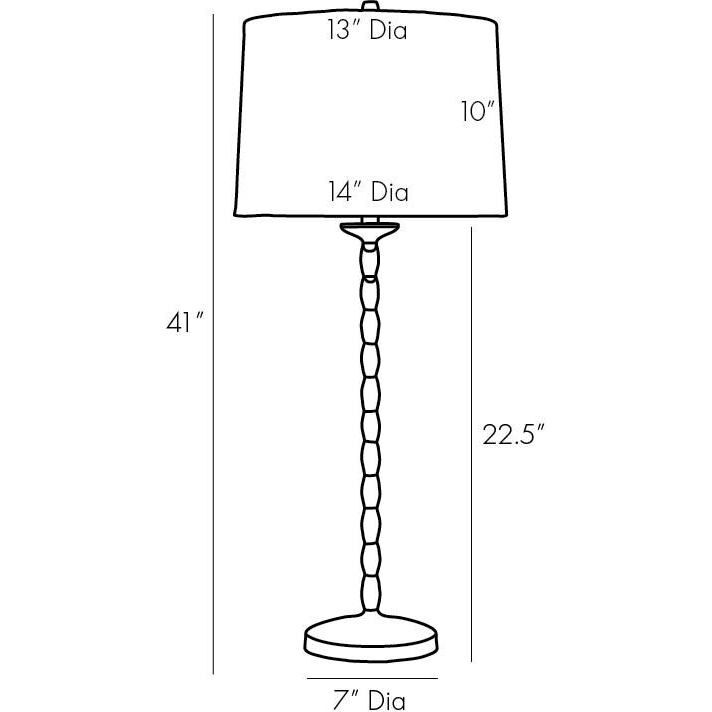 Georgia 41 inch 150.00 watt Polished Brass Table Lamp Portable Light