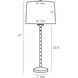 Georgia 41 inch 150.00 watt Polished Brass Table Lamp Portable Light