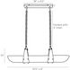 Mykonos 4 Light 37.5 inch Clear and English Bronze Pendant Ceiling Light