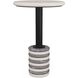 Paola 14 inch White Accent Table