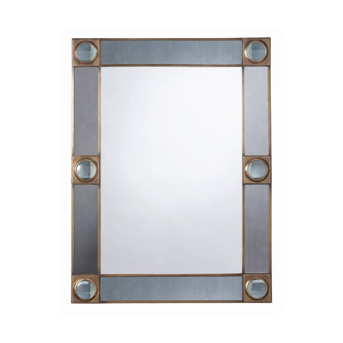 Baldwin 40 X 31 inch Antique Brass and Antique Mirror Wall Mirror