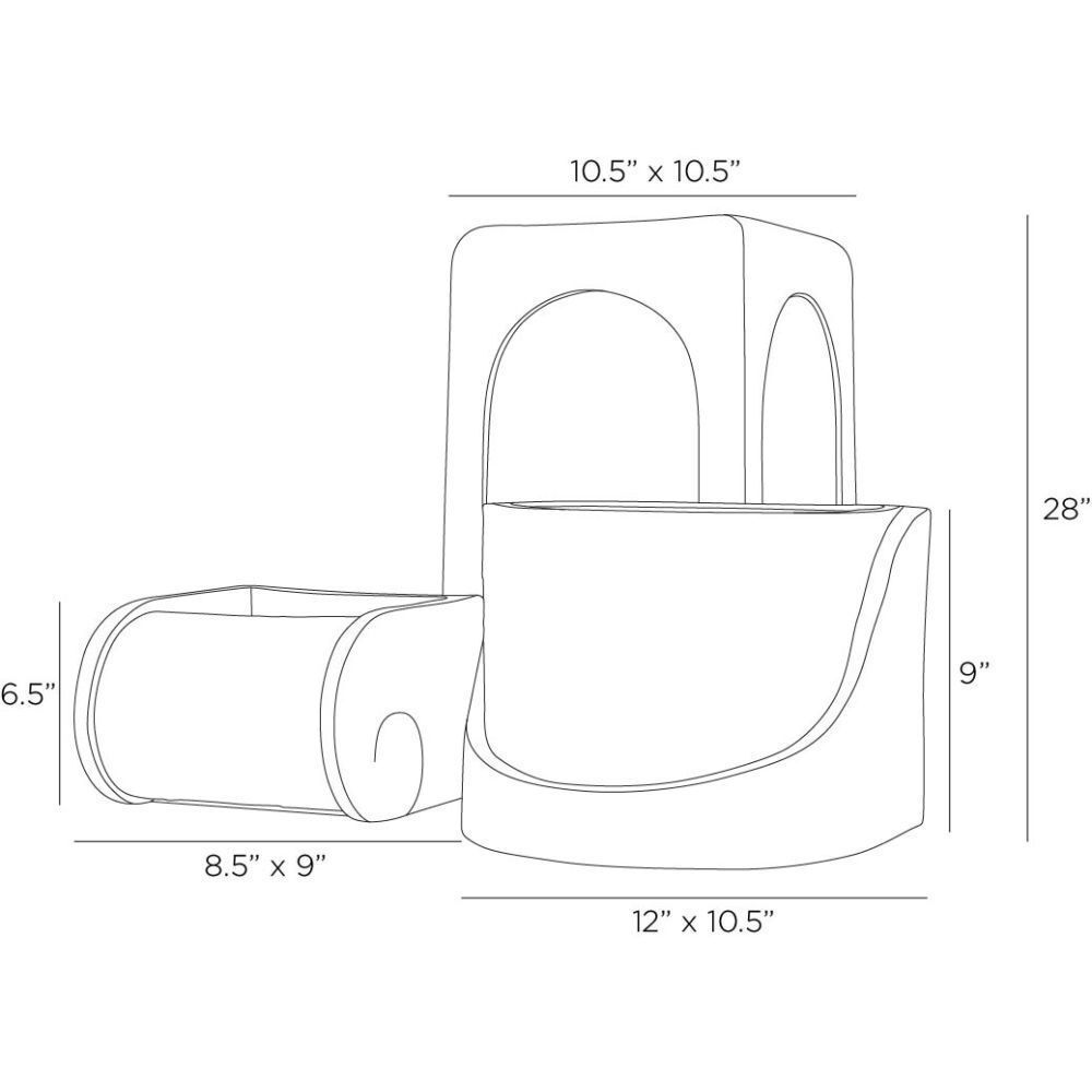 Callie 28 inch Planters, Set of 3