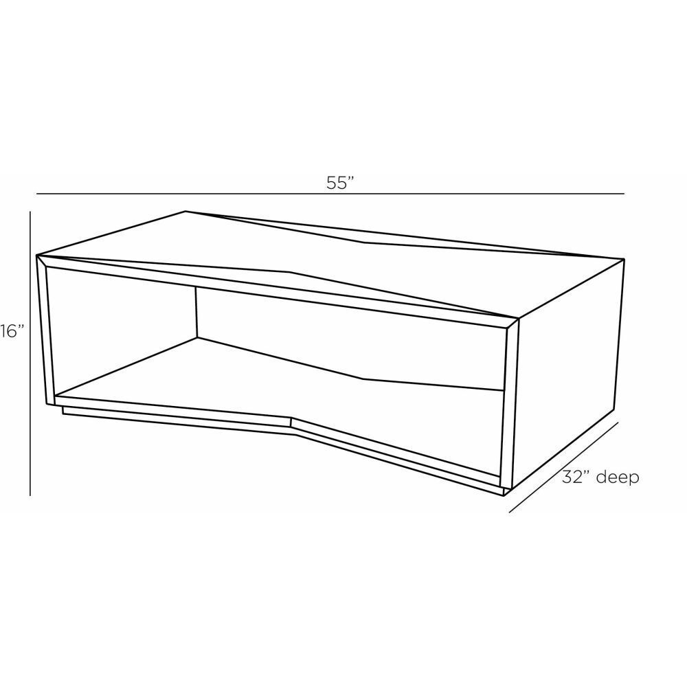Yuki 55 X 16 inch Cream Cocktail Table