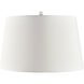 Flynn 28 inch 150 watt Black/Silver Marbled Reactive and Polished Nickel Table Lamp Portable Light