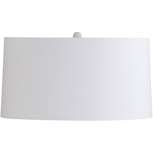 Deagan 29 inch 150.00 watt Matte Stained Ivory Crackle and Antique Brass Table Lamp Portable Light