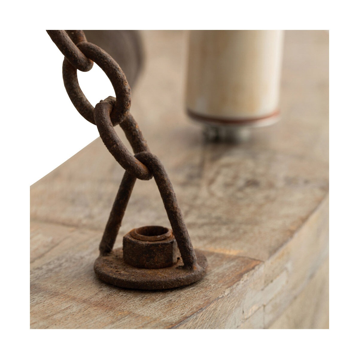 Geoffrey 12 Light 48 inch Gray Wood/Rusted Iron Chandelier Ceiling Light