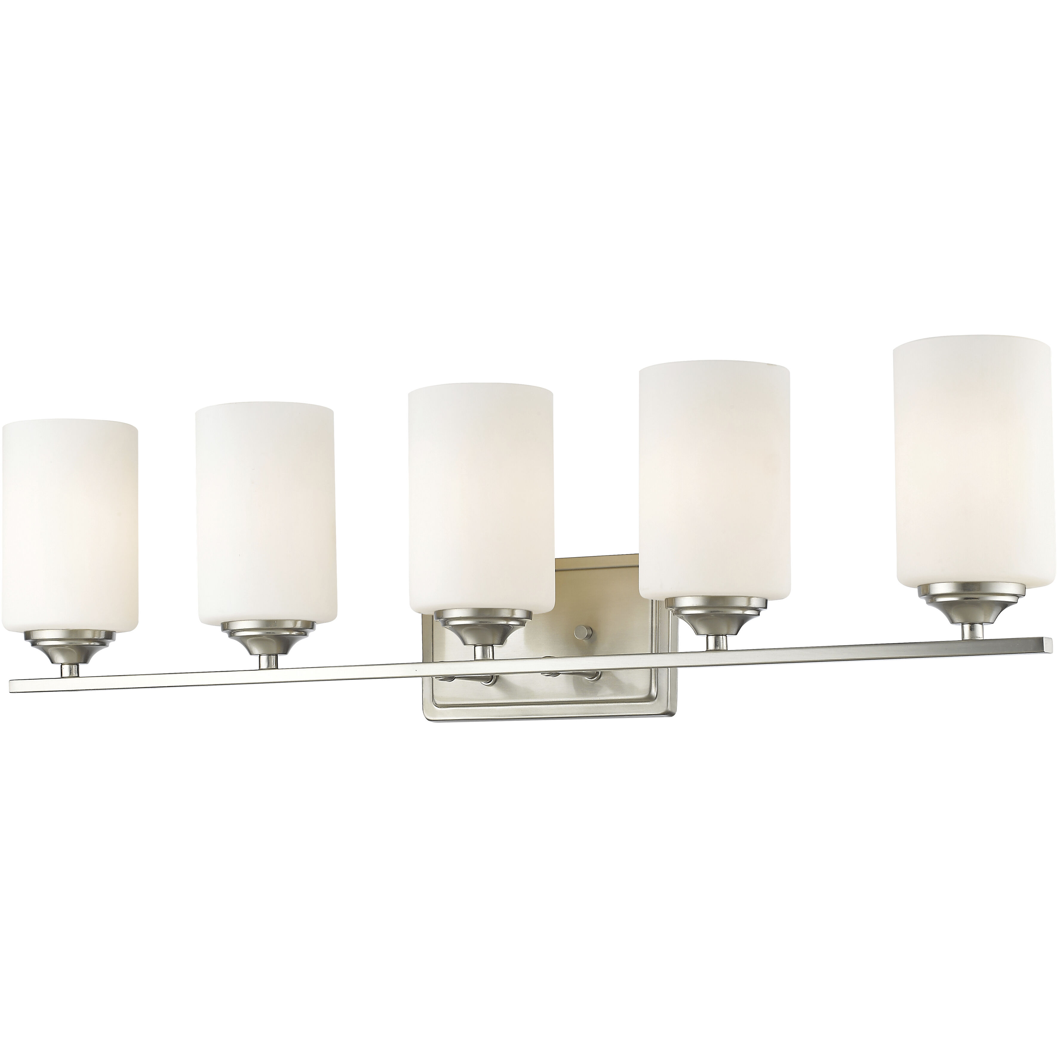 Bordeaux 5 Light 30.75 inch Brushed Nickel Vanity Wall Light