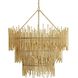 Prescott 12 Light 35 inch Gold Leaf Chandelier Ceiling Light