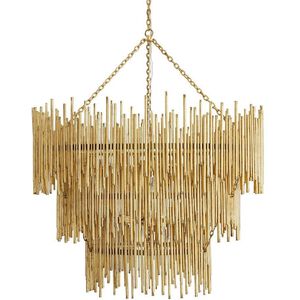 Prescott 12 Light 35 inch Gold Leaf Chandelier Ceiling Light