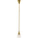 Rai 1 Light 7 inch Antique Brass Pendant Ceiling Light